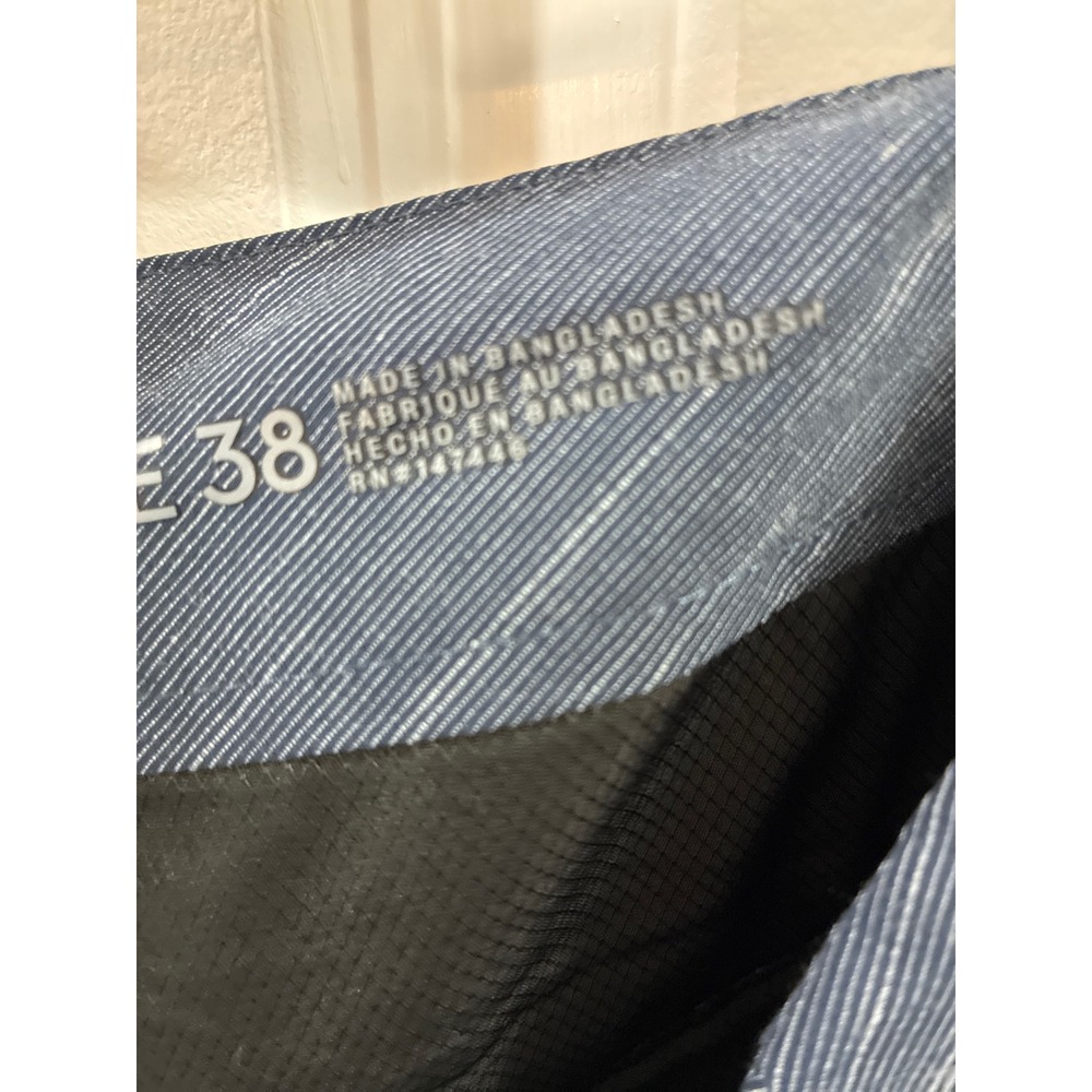 Hang Ten Mens Hybrid Walk Shorts Blue Space Dye Size 38 Quick Dry Board Shorts - Picture 2 of 5